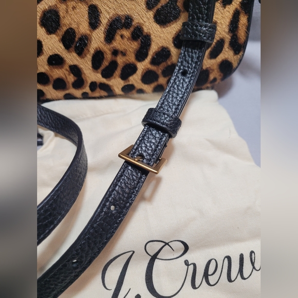J. Crew leopard calf hair Devon Camera Bag - Picture 10 of 16